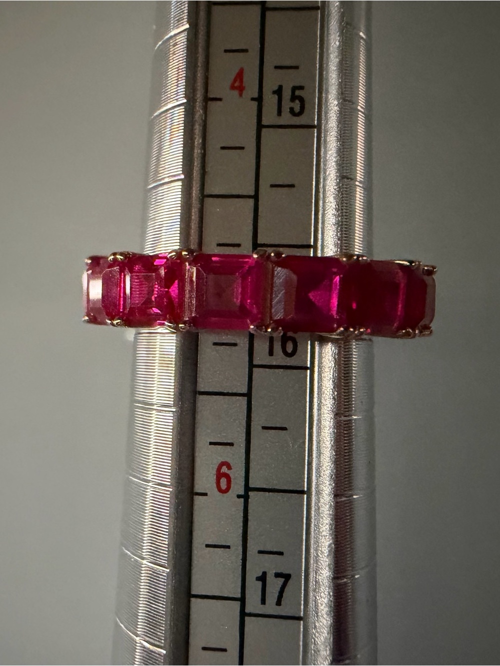 Vintage Ruby Eternity Ring